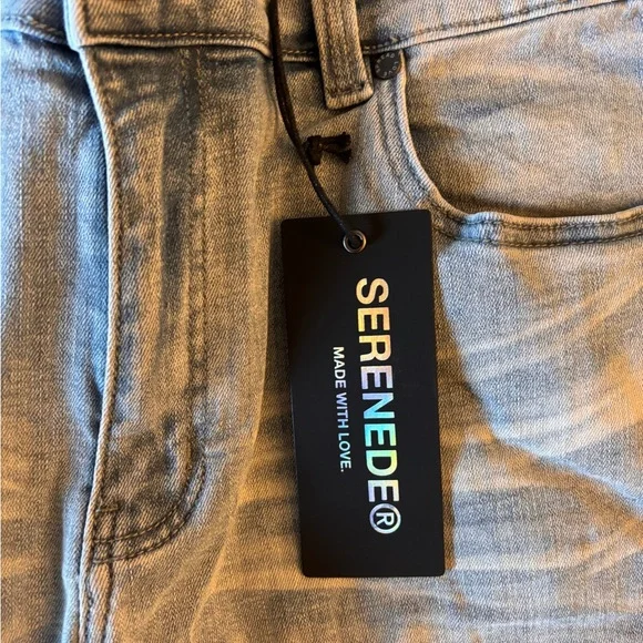 Men's Classic Light Blue Skinny Jeans - Picture 2 of 4